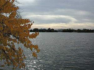 A melancholy fall sky over the Tidal Pool
