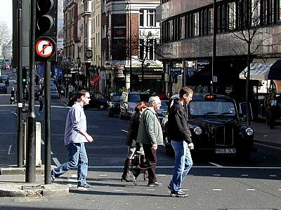 In the West End, from left to right, my cousin Paul, my Dad, and my brother Neil