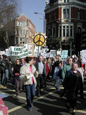 The latest anti-war demonstration