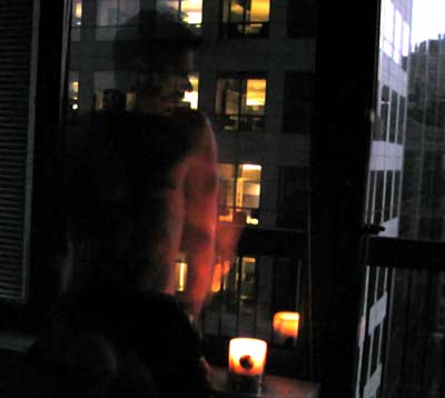 This is about the best my digital camera could do at capturing the darkness of the early evening.