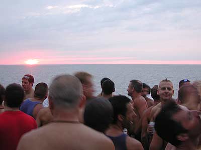 Watching the sun go down