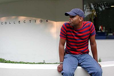 Shawn outside the Guggenheim