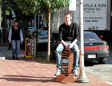 Outside Giovanni's Room on Pine Street