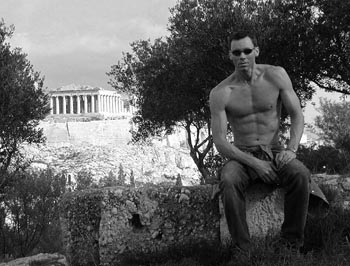 View of the Parthenon from the neighboring hill