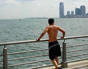 Ben on the Christopher Street pier
