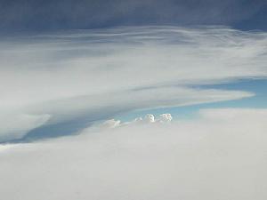 A beautiful cloud formation seen from the plane home from New York