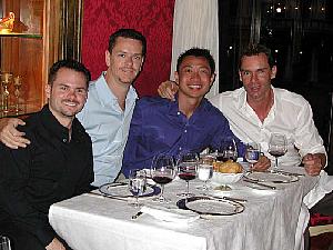 At Ben's birthday dinner 