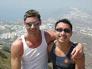 On the highest point in Santorini