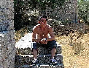 In the ruins, on Rhodes