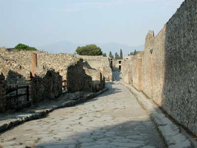 You can easily imagine a bustling street two millenia ago