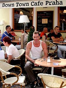 Last time in Down Town Cafe just before leaving for the station