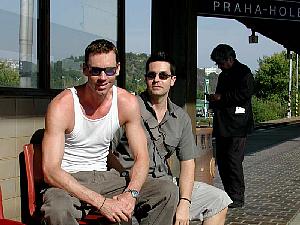 In the train station