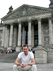 In front of the Reichstag