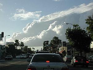 Driving in the Valley after storm clouds cleared suddenly in the late afternoon