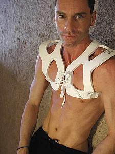 Football player costume for the Halloween Parade